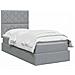 Letto con contenitore e materasso Grigio Chiaro 100 x 200 cm - Foto miniatura 3