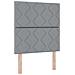 Letto con contenitore e materasso Grigio Chiaro 100 x 200 cm - Foto miniatura 4