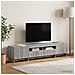 Mobile TV LED a 5 pezzi Sonoma grigio Legno ingegnerizzato - Foto miniatura 5