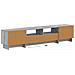 Mobile TV LED a 5 pezzi Sonoma grigio Legno ingegnerizzato - Foto miniatura 6