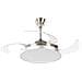 Ventilatore Da Soffitto Con Luce Argento / Trasparente Ibar - Foto miniatura 7