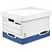 Scatola Archivio Box System Standard 28,5x33,3x38 Cm Blu / bianco 0026101 (conf. 10)  - Foto miniatura 1