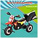Triciclo Per Bambini Stile Moto A Pedali Con Luci E Suoni, 3 Ruote Larghe, Età 18-36 Mesi, 71x40x51cm, Rosso - Foto miniatura 3