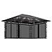 Gazebo con Zanzariera e Luci LED 4x3x2,73 m Antracite - Foto miniatura 1