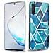 Custodia Compatibile Con Samsung Galaxy Note 10 In Marmo Blue Wave No. 13 - Coperchio Protettivo In Silicone Tpu Con Motivo A Mosaico - Foto miniatura 1