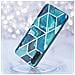 Custodia Compatibile Con Samsung Galaxy Note 10 In Marmo Blue Wave No. 13 - Coperchio Protettivo In Silicone Tpu Con Motivo A Mosaico - Foto miniatura 4