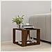 Tavolino Salotto Rovere Marrone 40x40x30cm Legno Ingegnerizzato - Foto miniatura 4