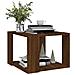 Tavolino Salotto Rovere Marrone 40x40x30cm Legno Ingegnerizzato - Foto miniatura 5