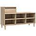 Scarpiera Rovere Sonoma 102x36x60 Cm In Legno Multistrato - Foto miniatura 2
