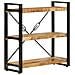 Libreria 3 Livelli 77x30x80 Cm Legno Massello Di Mango E Ferro - Foto miniatura 1