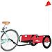 Rimorchio Per Bici Da Carico Rosso In Tessuto Oxford E Ferro - Foto miniatura 2
