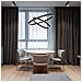 Lampadario A Sospensione Moderno Rim Alluminio Nero 2 Led 88w - Foto miniatura 4