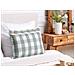 Cuscino Decorativo Tamnine 40 X 60 Cm Trama Gingham Verde Menta - Foto miniatura 1