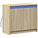 Credenza Con Led Rovere Sonoma 72x34x61 Cm In Legno Multistrato - Foto miniatura 3