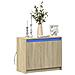 Credenza Con Led Rovere Sonoma 72x34x61 Cm In Legno Multistrato - Foto miniatura 1