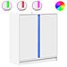 Credenza Con Led Bianca 77x34x85 Cm In Legno Multistrato - Foto miniatura 2