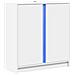 Credenza Con Led Bianca 77x34x85 Cm In Legno Multistrato - Foto miniatura 3
