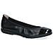 Black Comb Casual Closed Ballerinas Ballerine Pelle Scarpe Donna Nero Eu 38, 9-22152-42-019 - Foto miniatura 1