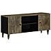 Mobile Porta Tv Grigio Chiaro 105x33,5x46 Cm In Legno Mango - Foto miniatura 1