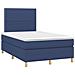 Giroletto A Molle Con Materasso Blu 120x190 Cm In Tessuto - Foto miniatura 1