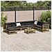 Set Divani da Giardino 9pz con Cuscini Legno Impregnato di Pino - Foto miniatura 3