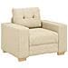 Divano Sedia Crema 60 cm in Tessuto - Foto miniatura 1
