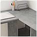 Scrivania Grigia Cemento Grigio cemento Truciolare - Foto miniatura 4