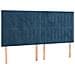 Letto a Molle con Materasso e LED Blu Scuro 180x200 cm - Foto miniatura 7