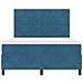 Letto con Rete a Molle e Materasso Blu Scuro 140x200 cm in Velluto - Foto miniatura 7