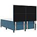 Letto con Rete a Molle e Materasso Blu Scuro 140x200 cm in Velluto - Foto miniatura 8