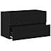 Mobile Lavabo Rovere Nero 80x38,5x45 cm in Legno Multistrato - Foto miniatura 5