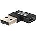 Adattatore Usb-c A Usb-a Maschio Curvo A Destra Carica E Trasferimento 10gbps, Nero - Foto miniatura 1