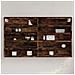 Armadietto Vetrina Rovere Fumo 100x15x58 cm Legno Multistrato - Foto miniatura 2