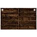 Armadietto Vetrina Rovere Fumo 100x15x58 cm Legno Multistrato - Foto miniatura 4