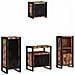 Set di mobili per il bagno 4 pcs Legno massello riciclato - Foto miniatura 2