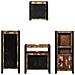 Set di mobili per il bagno 4 pcs Legno massello riciclato - Foto miniatura 8