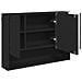 Set di mobili per il bagno 3 pcs Nero 76.5 x 35 x 64 cm - Foto miniatura 7