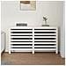 Copertura Termosifone Bianca 153x19x84 cm Legno Massello Pino - Foto miniatura 3