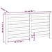 Copertura Termosifone Bianca 153x19x84 cm Legno Massello Pino - Foto miniatura 8