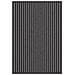 Tappetino Striped Nero e Grigio 60 x 90 cm Polipropilene, PVC - Foto miniatura 1