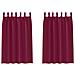 Tende con tende 2 pcs Rosso vino 175x140cm Poliestere - Foto miniatura 1