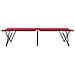Letto da campeggio pieghevole Pieghevole Rosso 206 x 76 x 74 cm - Foto miniatura 6