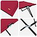 Letto da campeggio pieghevole Pieghevole Rosso 206 x 76 x 74 cm - Foto miniatura 8