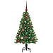 Albero di Natale artificiale con 150 LED Verde 120 cm - Foto miniatura 3