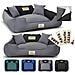 115x95 cm KINGDOG MM43 Cuccia per cani personalizzabile Grigio scuro - Foto miniatura 1