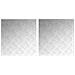 Dischi Quadrati 2 pcs Argento 50 x 50 cm Alluminio - Foto miniatura 1