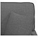 Chaise Longe con Gonna con cuscino 3 pcs Grigio scuro Tessuto - Foto miniatura 9