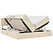 Letto con Contenitore Crema 200 x 200 cm Pelle Sintetica - Foto miniatura 1