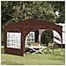 Tenda per feste a pop-up 290 x 290 x 245 cm Marrone - Foto miniatura 2