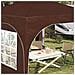 Tenda per feste a pop-up 290 x 290 x 245 cm Marrone - Foto miniatura 4